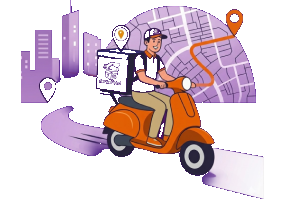 3D Courier Scooter